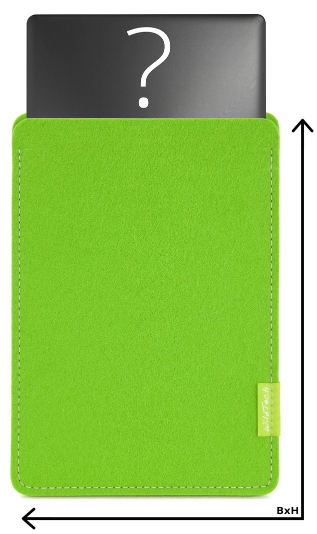 Individual Notebook Sleeve Bright-Green