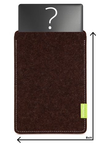 Individuelles Notebook Sleeve Trüffelbraun