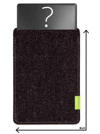 Individuelles Notebook Sleeve Anthrazit