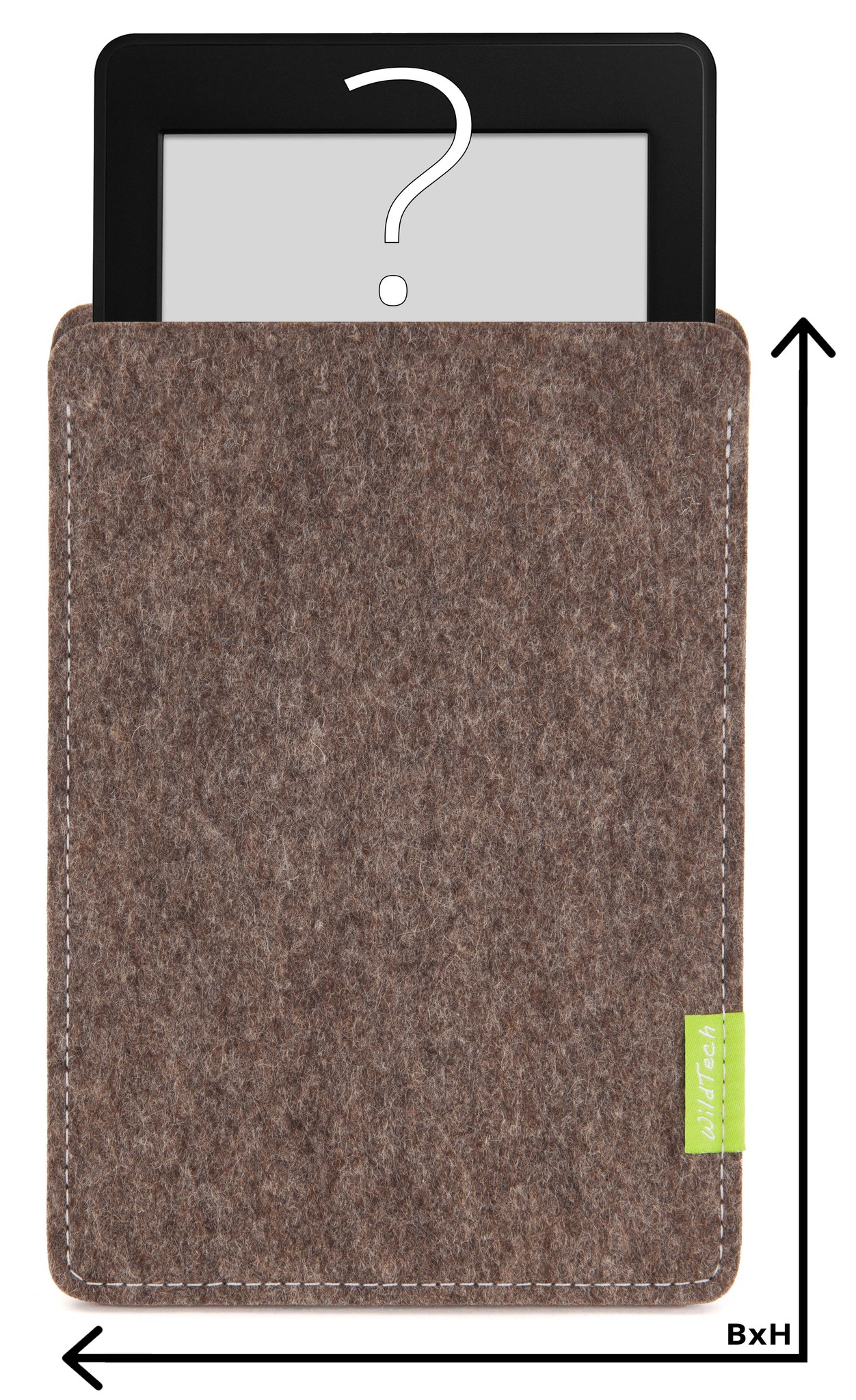 Individuelles eBook Sleeve Natur-Meliert