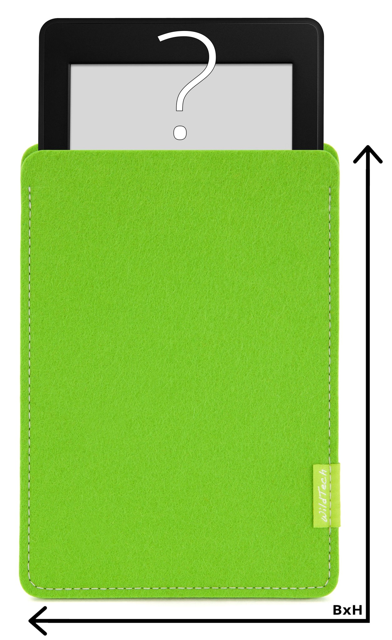 Individuelles eBook Sleeve Maigrün