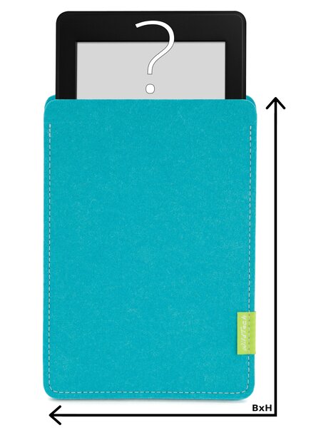 Individual eBook Sleeve Turquoise