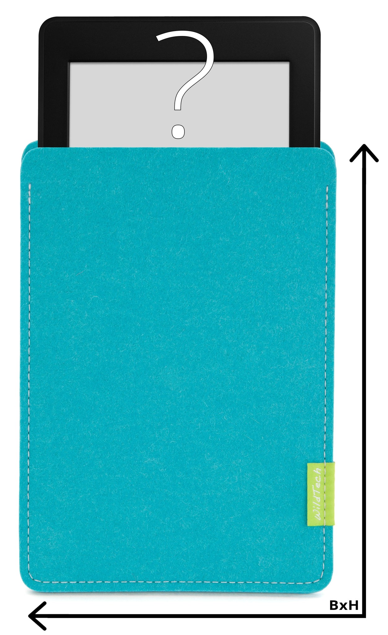 Individuelles eBook Sleeve Türkis