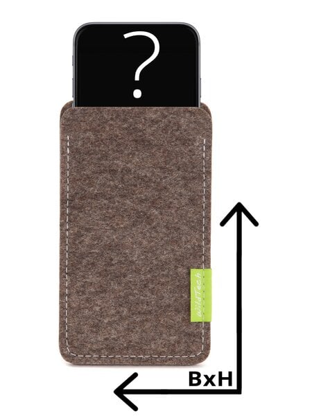 Individuelles Smartphone Sleeve Natur-Meliert