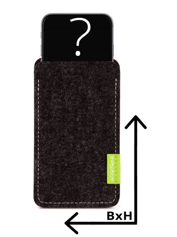 Individuelles Smartphone Sleeve Anthrazit
