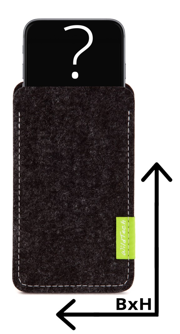 Individuelles Smartphone Sleeve Anthrazit