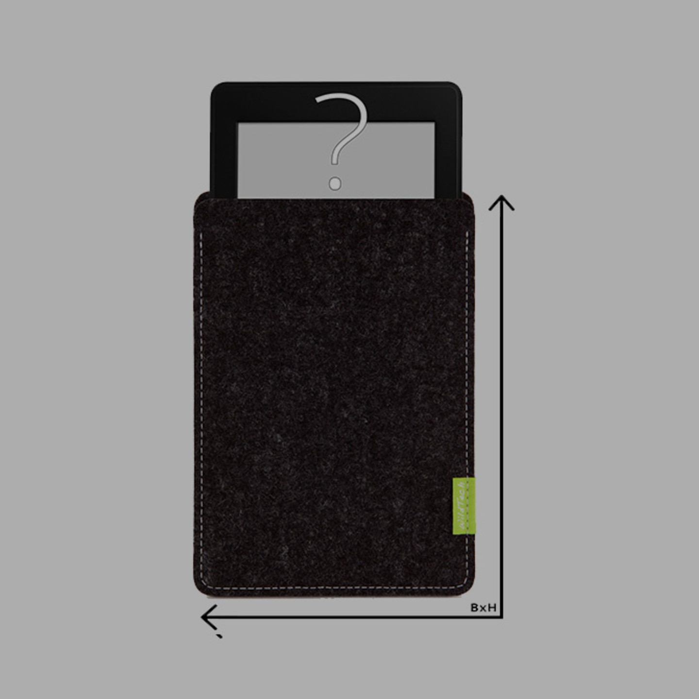 eBook reader sleeves of wool felt / felt sleeve / felt bag WildTech