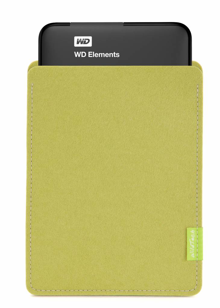 WD Passport/Elements Sleeve Lindgrün