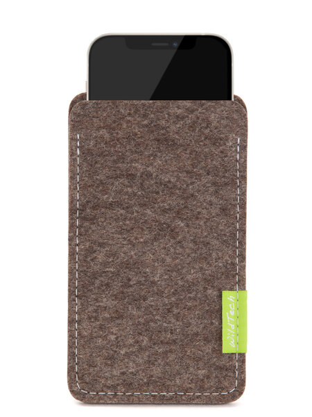 Apple iPhone Sleeve Natur-Meliert