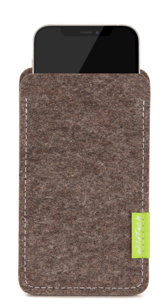 Apple iPhone Sleeve Natur-Meliert