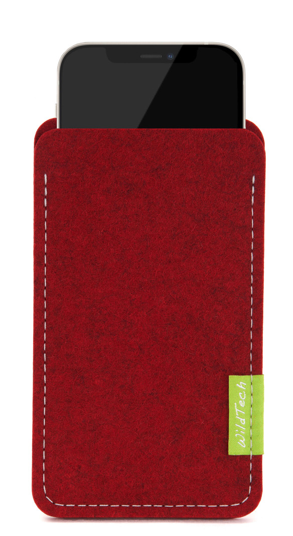 Apple iPhone Sleeve Kirschrot