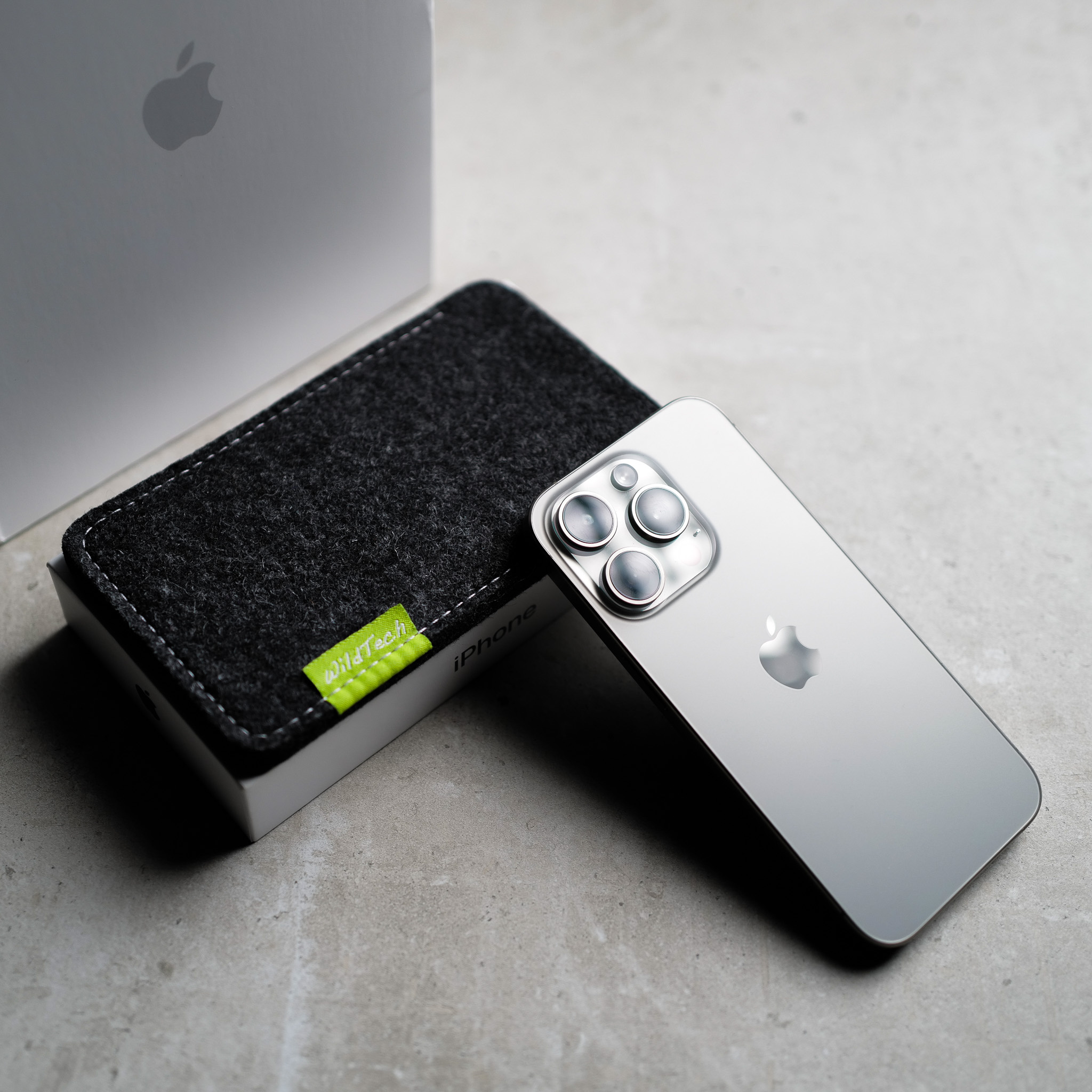 Apple iPhone Sleeve Anthrazit