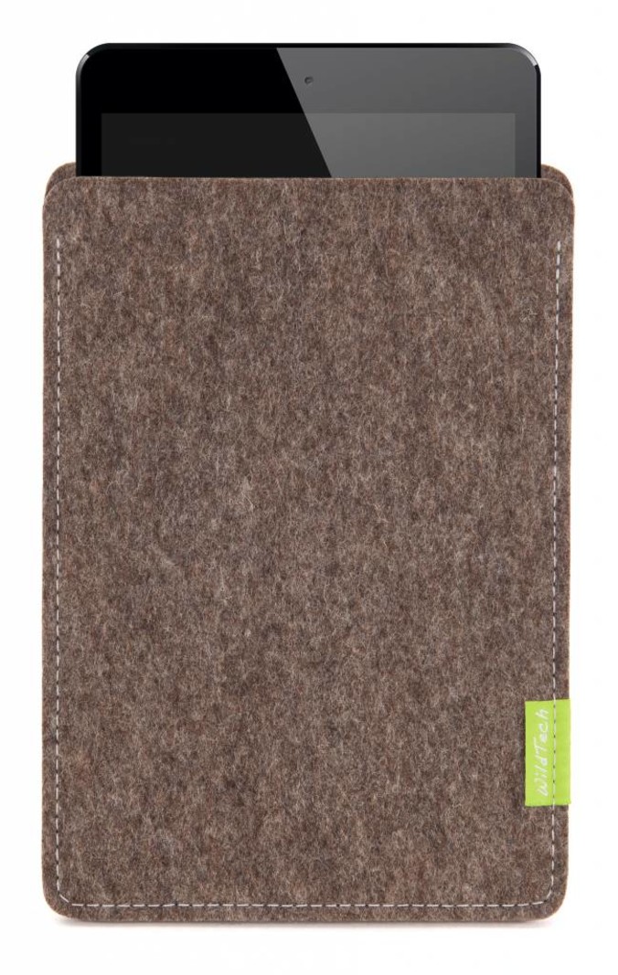 Apple iPad Sleeve Natur-Meliert