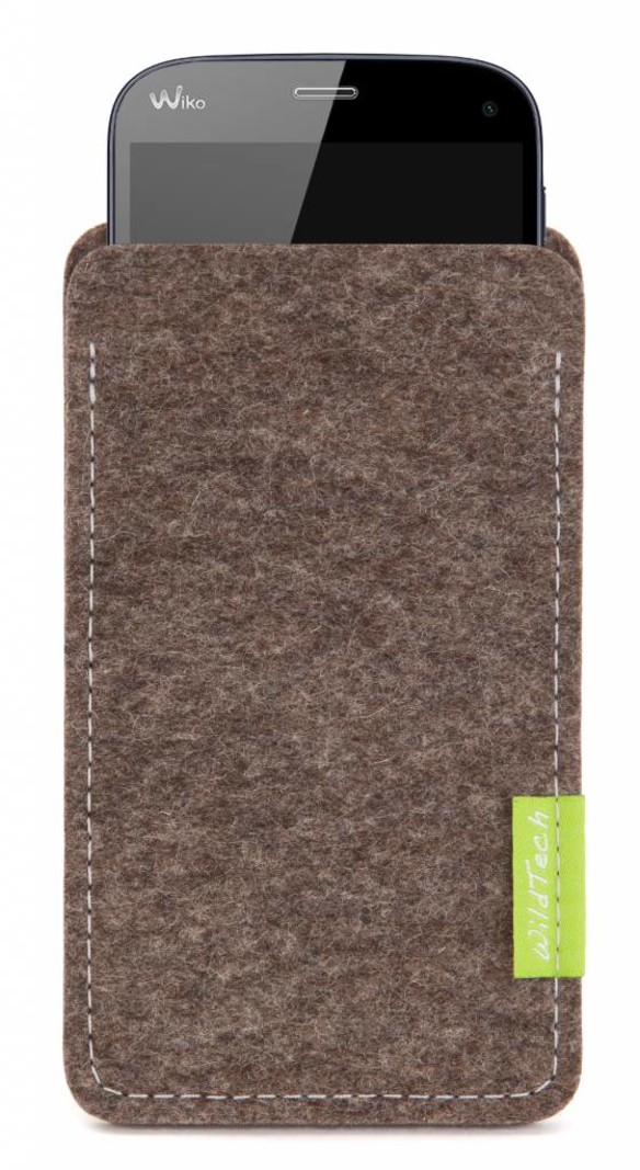 Smartphone Sleeve Natur-Meliert