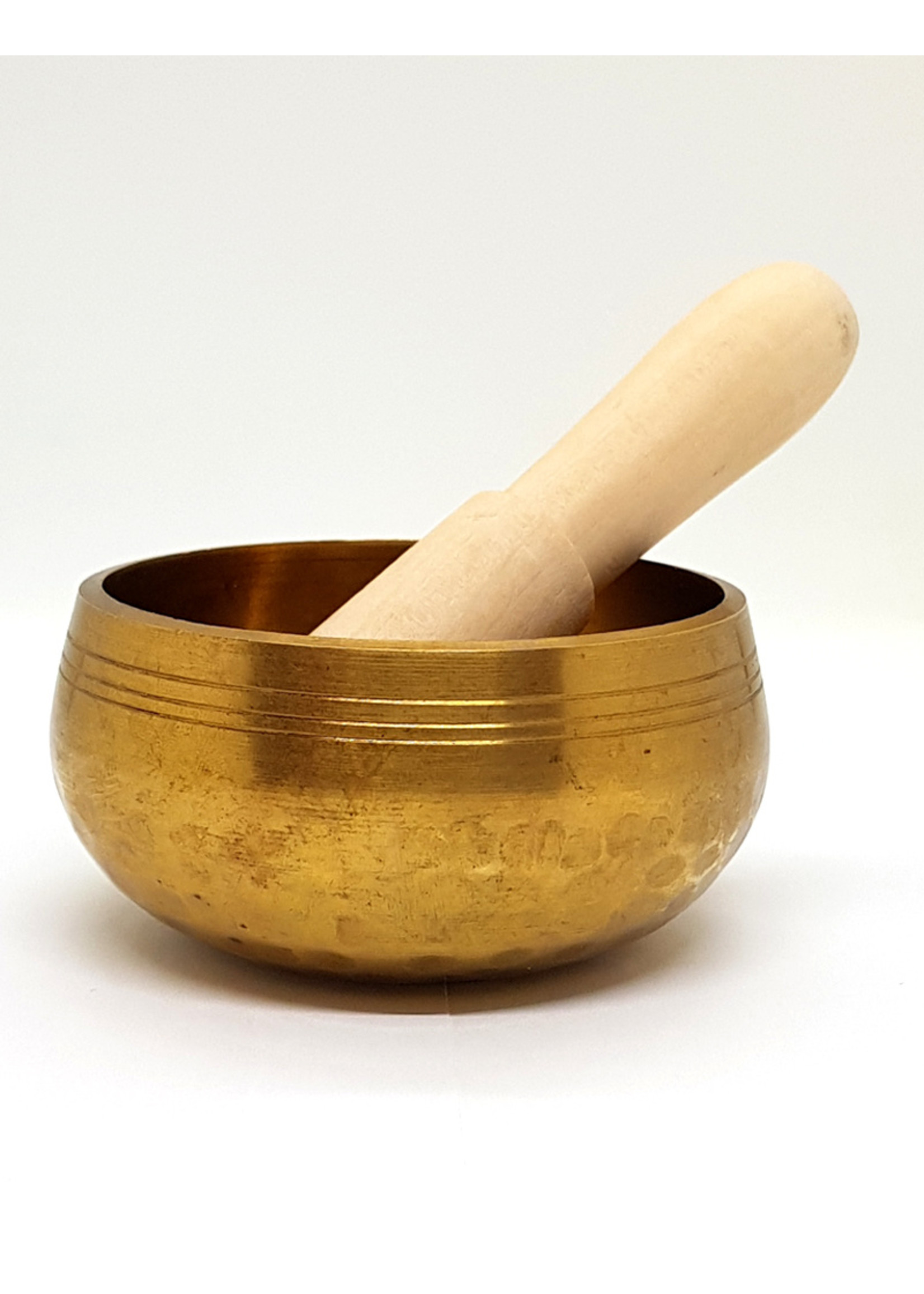 Tibetische Klangschale mit Holz-Klöppel, Ø 7.5cm, 200g