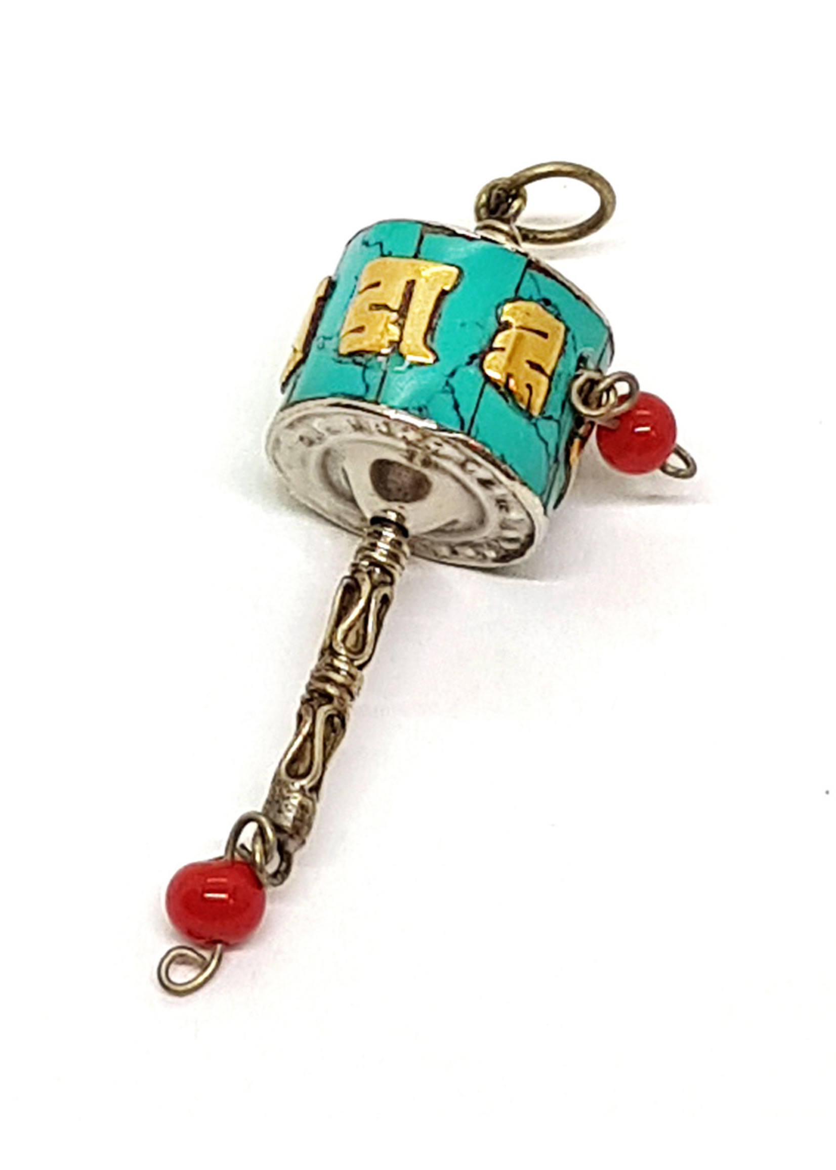 Gioielli Ciondolo Ruota di preghiera Mantra