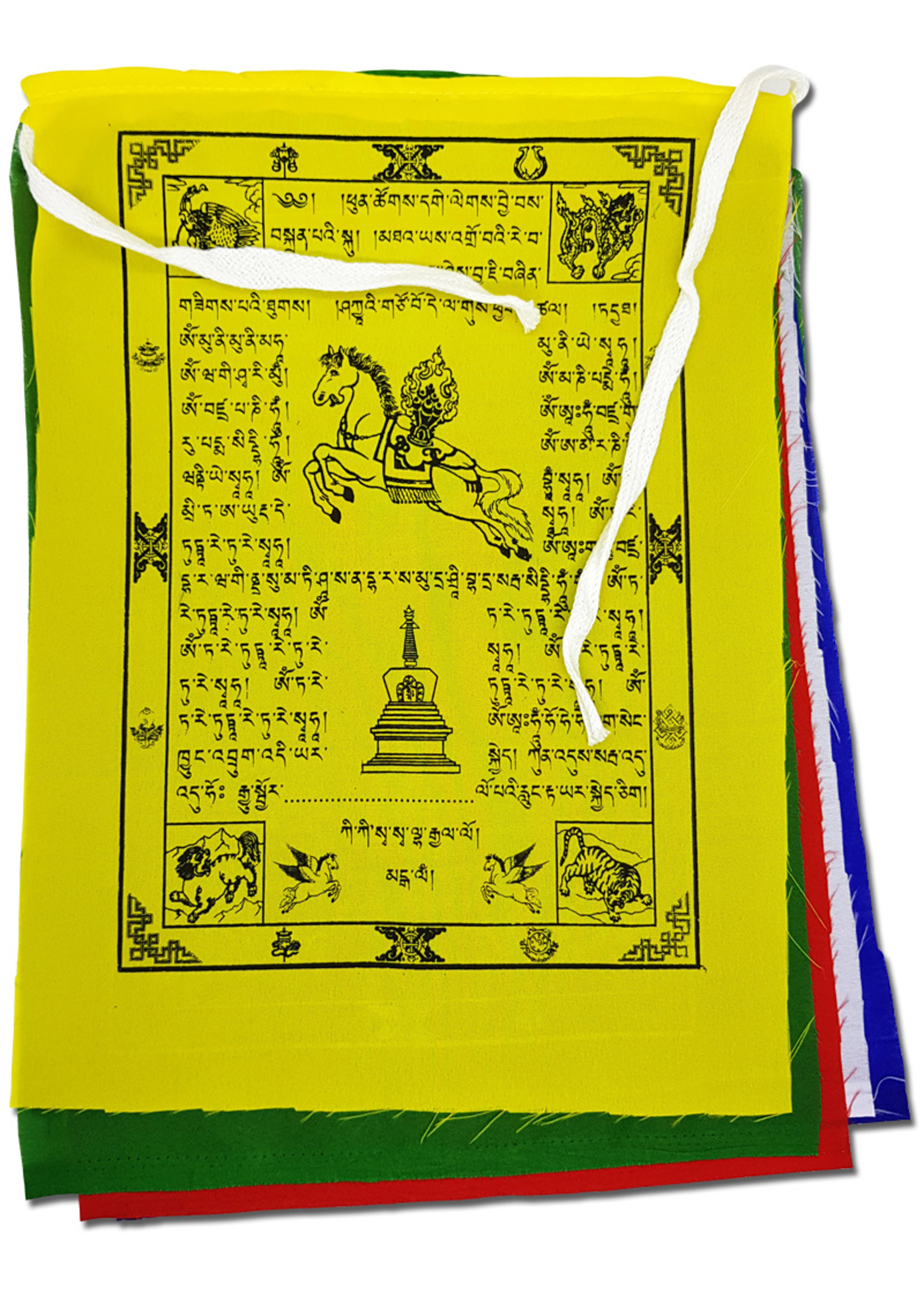 Tibetische Gebetsfahnen aus Polyester, XXL, 1.5 bis 8 Meter