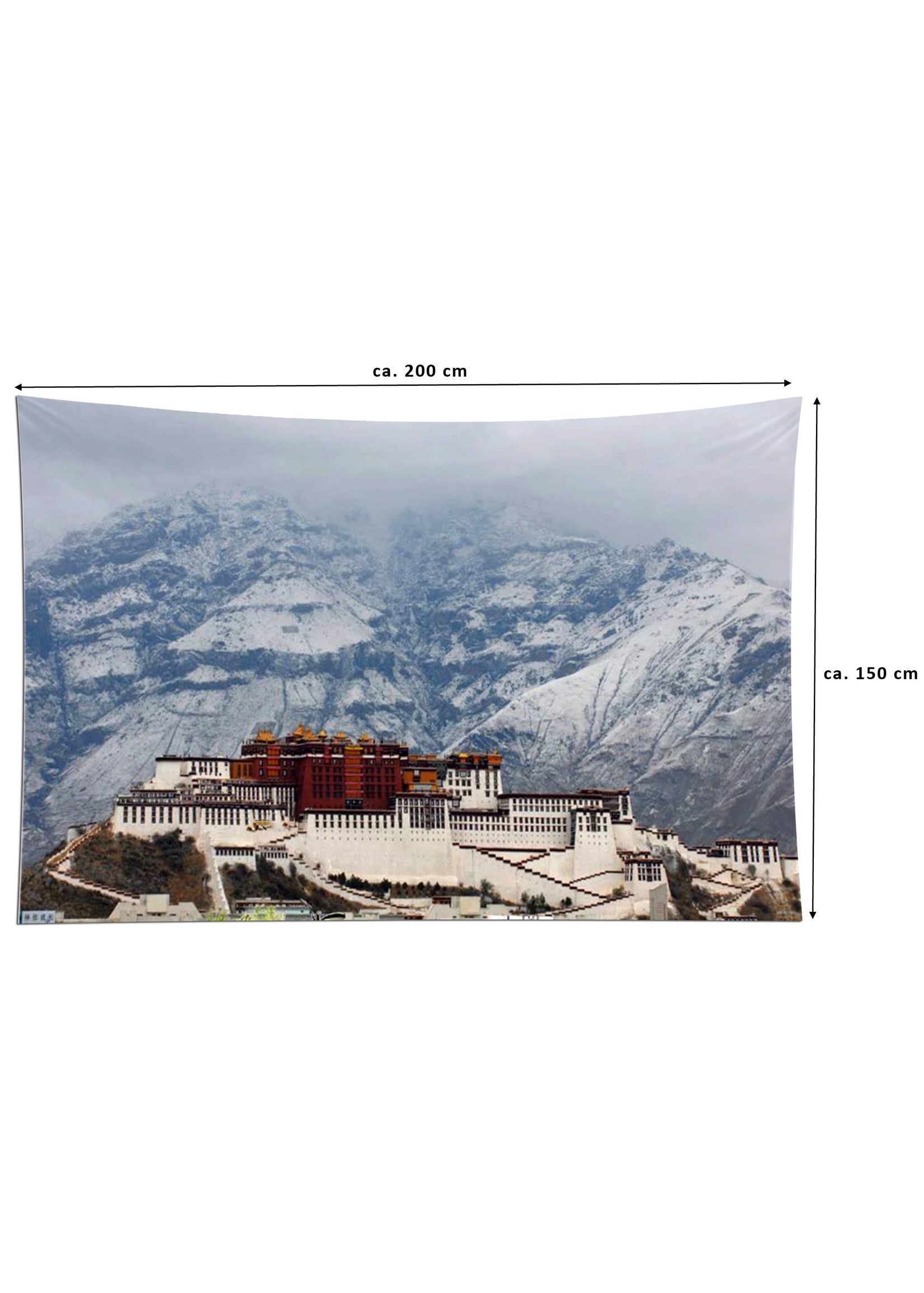 Wall Hanging Potala Palace Winter, 200 x 150 cm