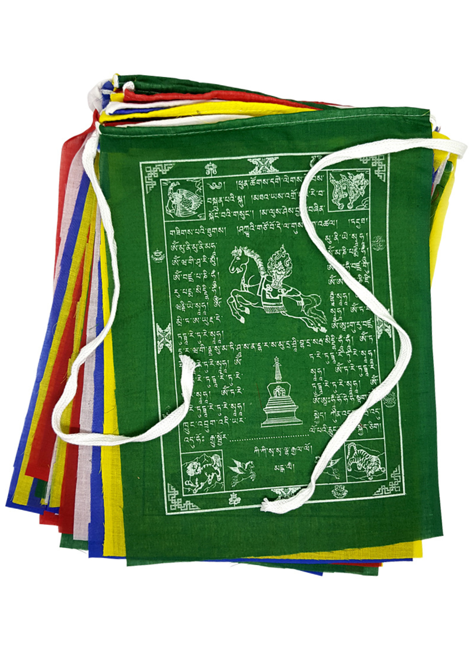 Tibetan Cotton Prayer Flags, XL, 26 x 34 cm, 1.3 Meter
