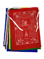 Bandiere di preghiera tibetane, poliestere, XL, 26 x 34 cm, da 1 a 7 metri