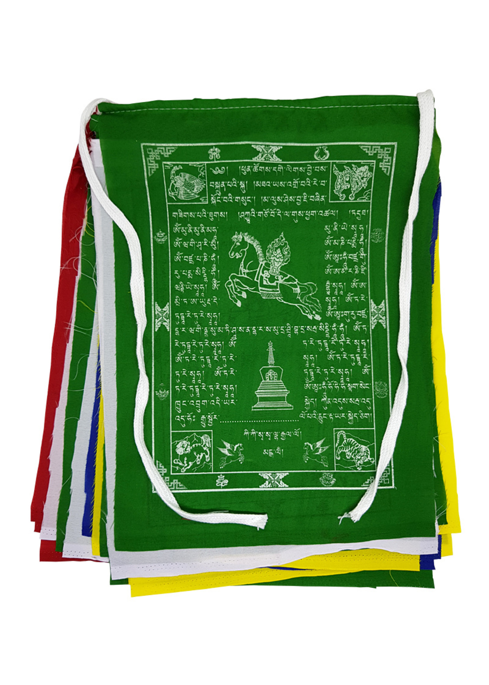 Tibetische Gebetsfahnen Mittel, Polyester, 1 bis 7 Meter
