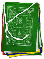 Bandiere di preghiera tibetane, poliestere, XXL, 32 x 42 cm, da 1,5 a 8 metri