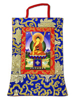 Thangka tibétain Bouddha Shakyamuni, Mini