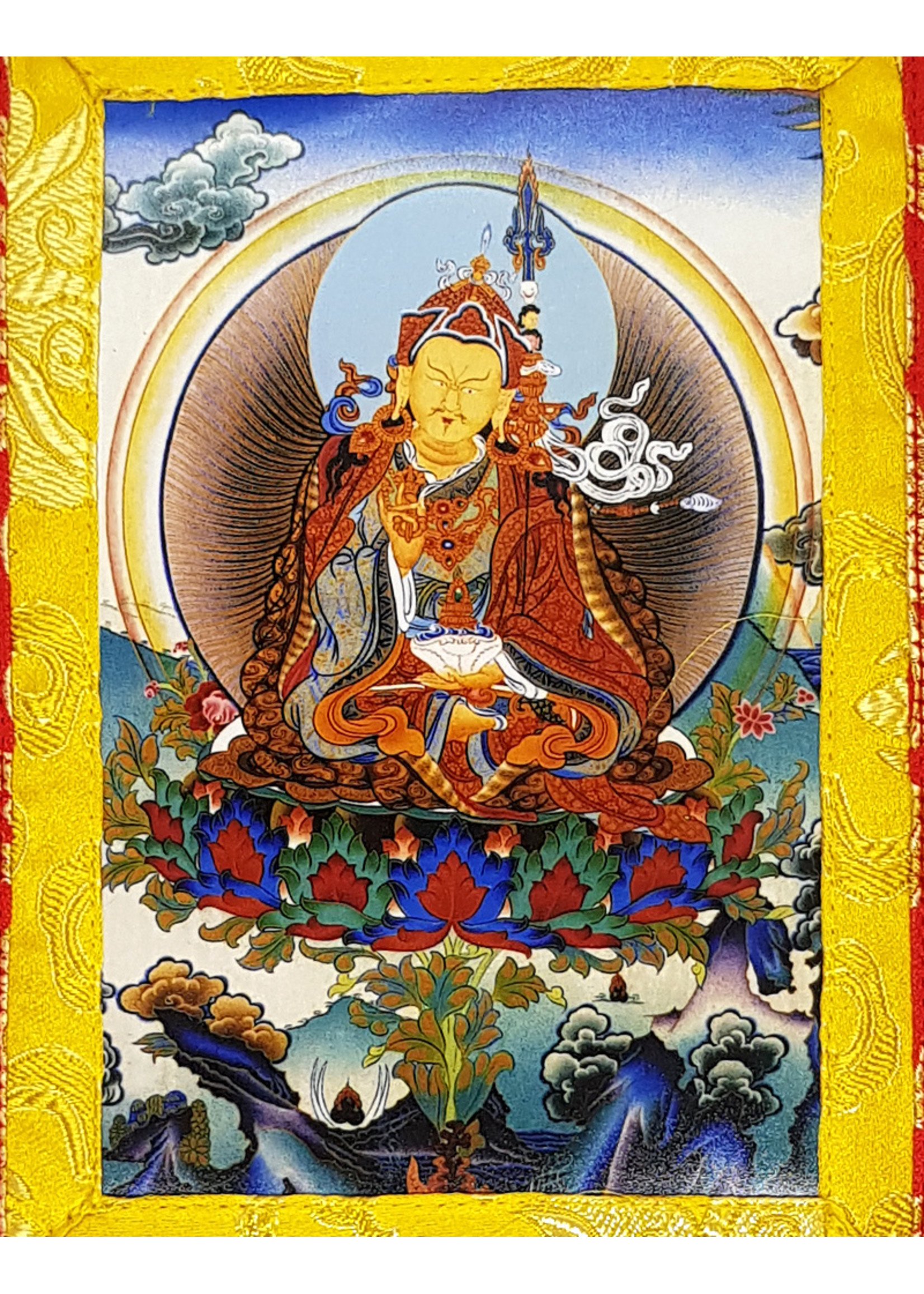 Tibetan Thangka Guru Rinpochen Padmasambhava, Mini