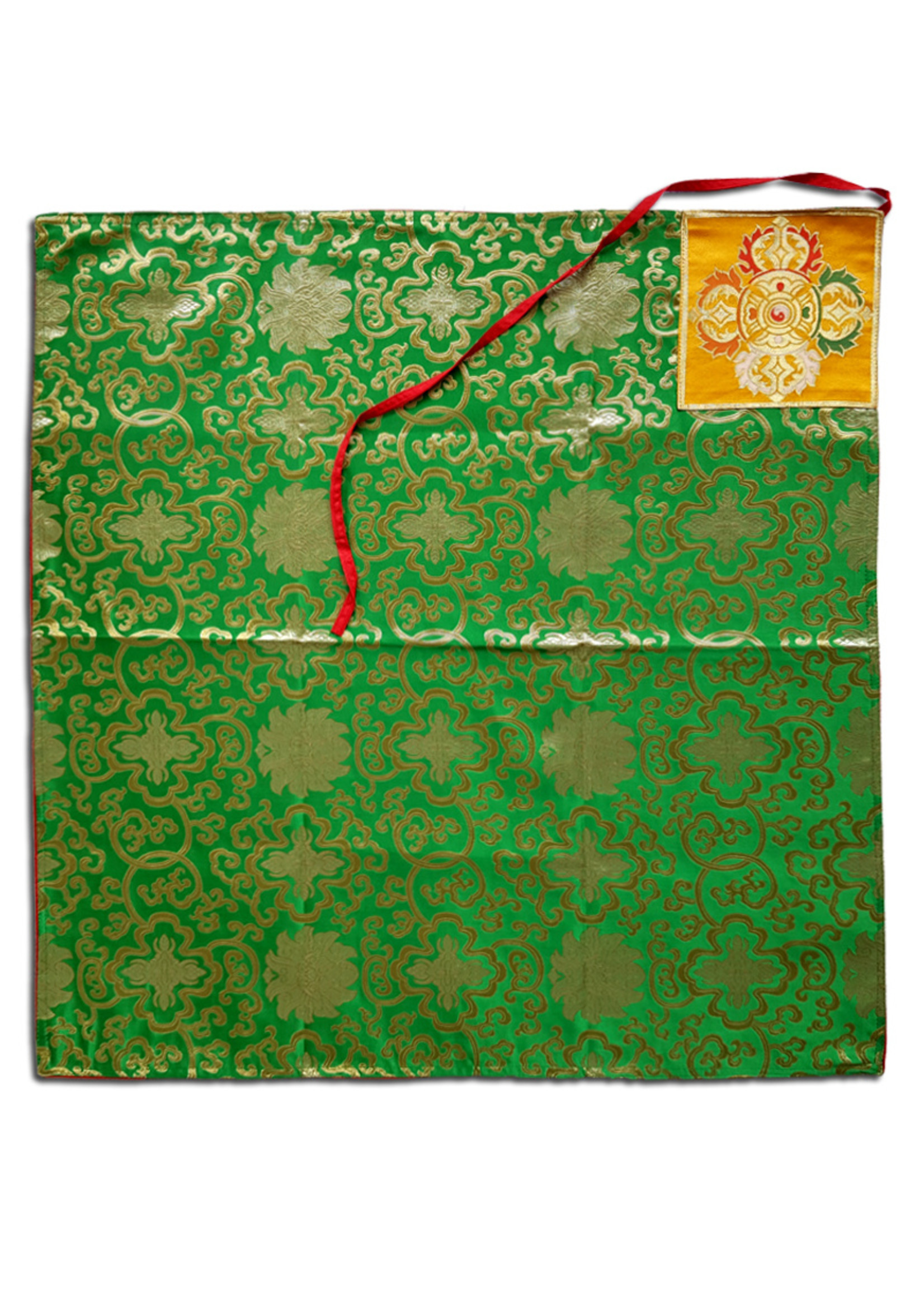 Tibetisches Buchumschlag-Tuch aus Seidenbrokat