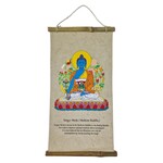 Rice Paper Tibetan Wall Hanging Medicine Buddha