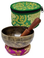 Tibetan Singing Bowl Gift Set Mani Mantra