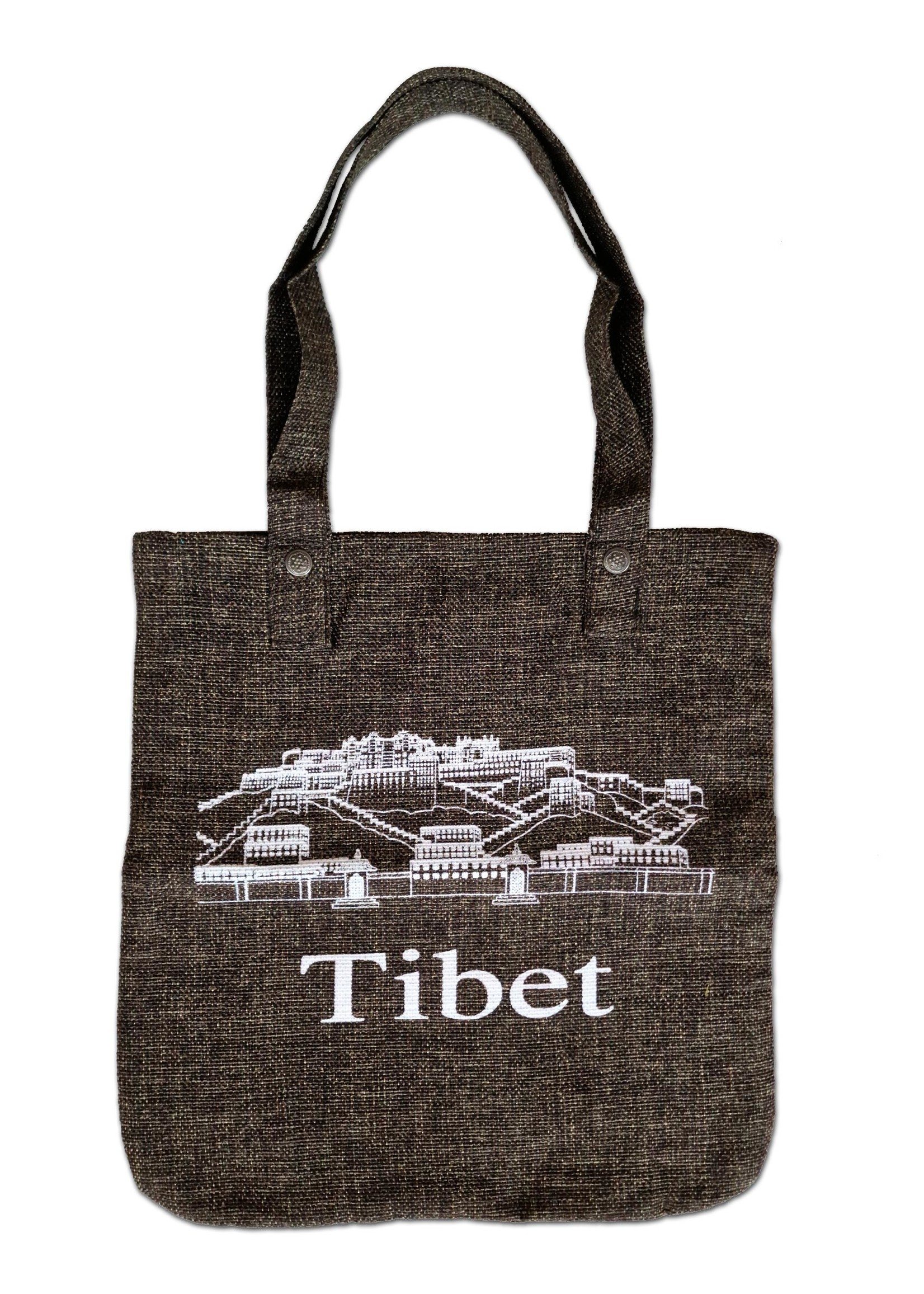 Potala Palace Jute-Tasche - Umweltfreundliche tibetische Tasche