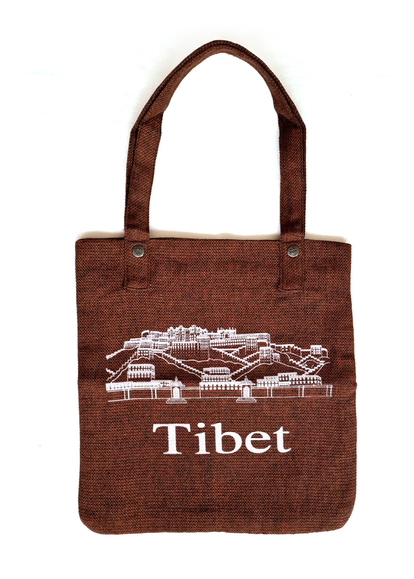 Unisex Jute Tragetasche Tibet Potala