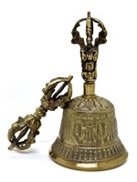 Tibetan Bell and Dorje (Vajra) with Cover