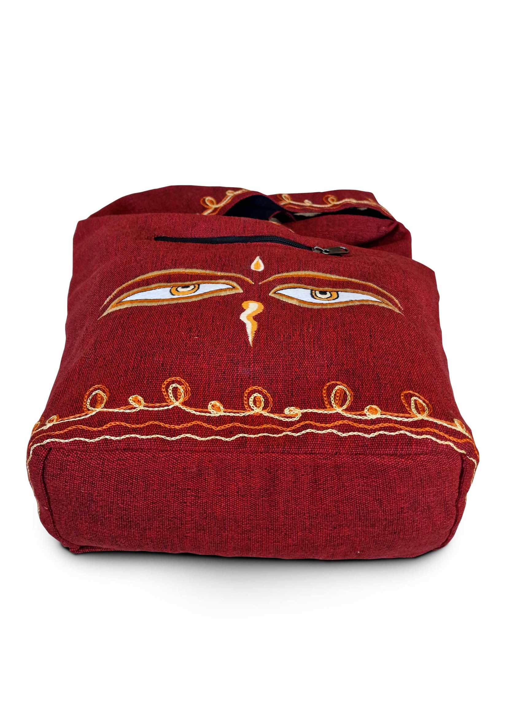Rote Tasche Buddha Augen aus Baumwolle