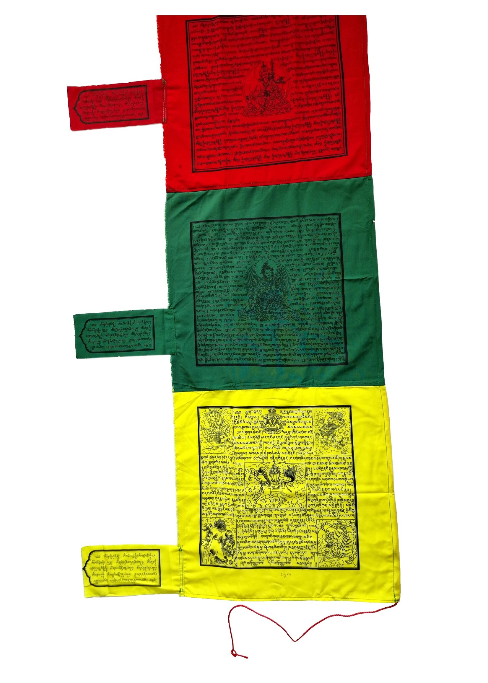 Bandiera verticale tibetana di preghiera Qualità Premium