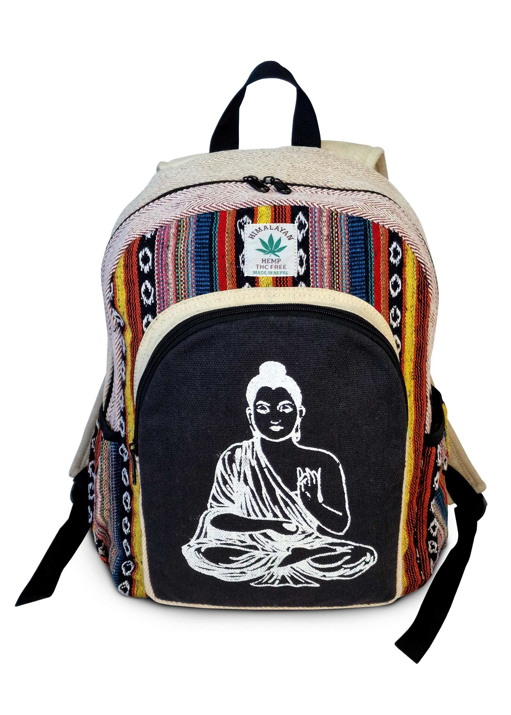 Hemp Cotton Backpack Buddha