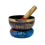 Tibetan Singing Bowl Ashtamangala, 3-Pieces Set, Ø 13cm, 500g