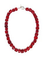 Tibetische rote Stein-Halskette