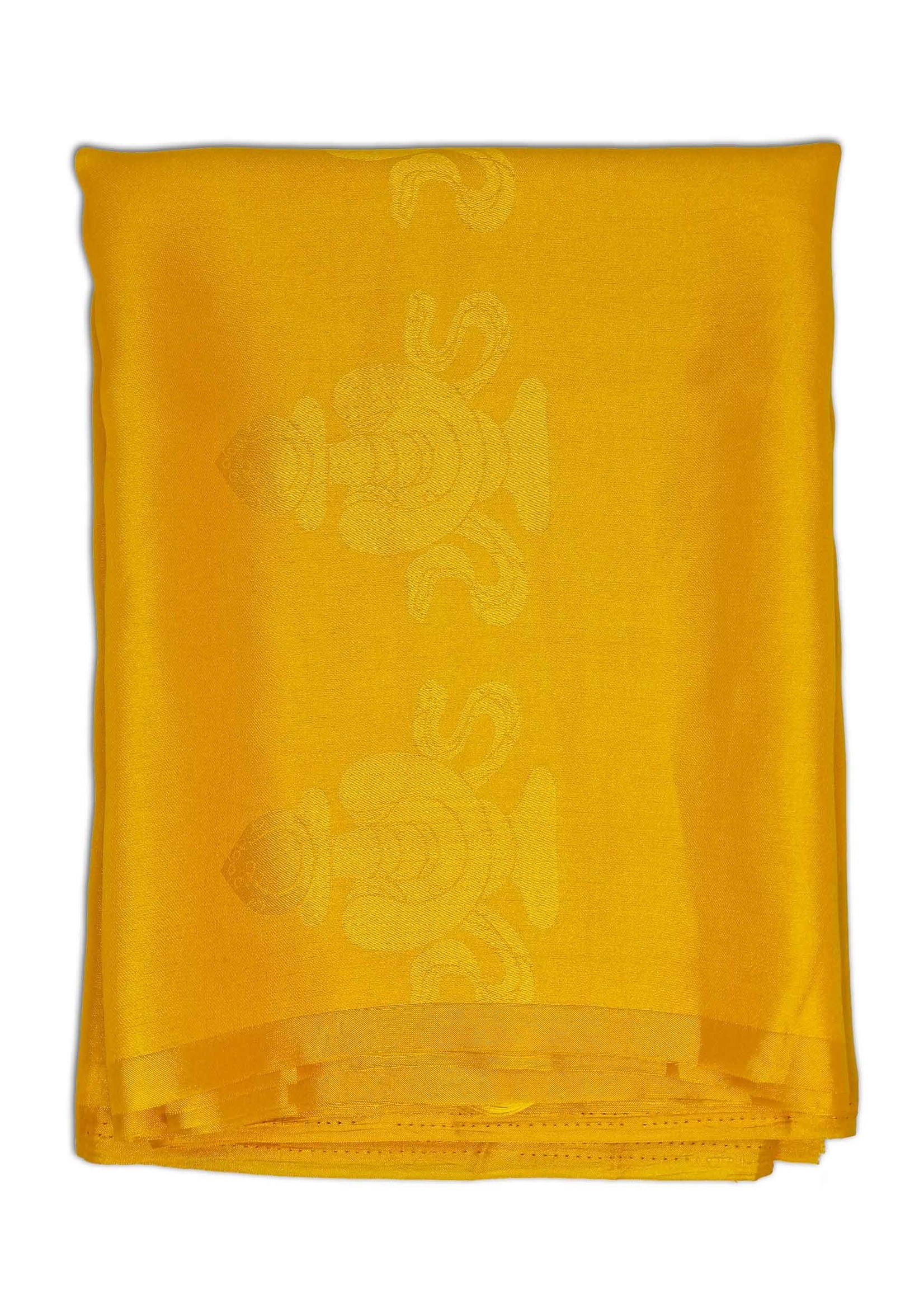 Khata, Tibetan Prayer and Greeting Scarf, yellow, 240 x 50 cm