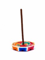 Wooden Incense Holder Lotus Octagon