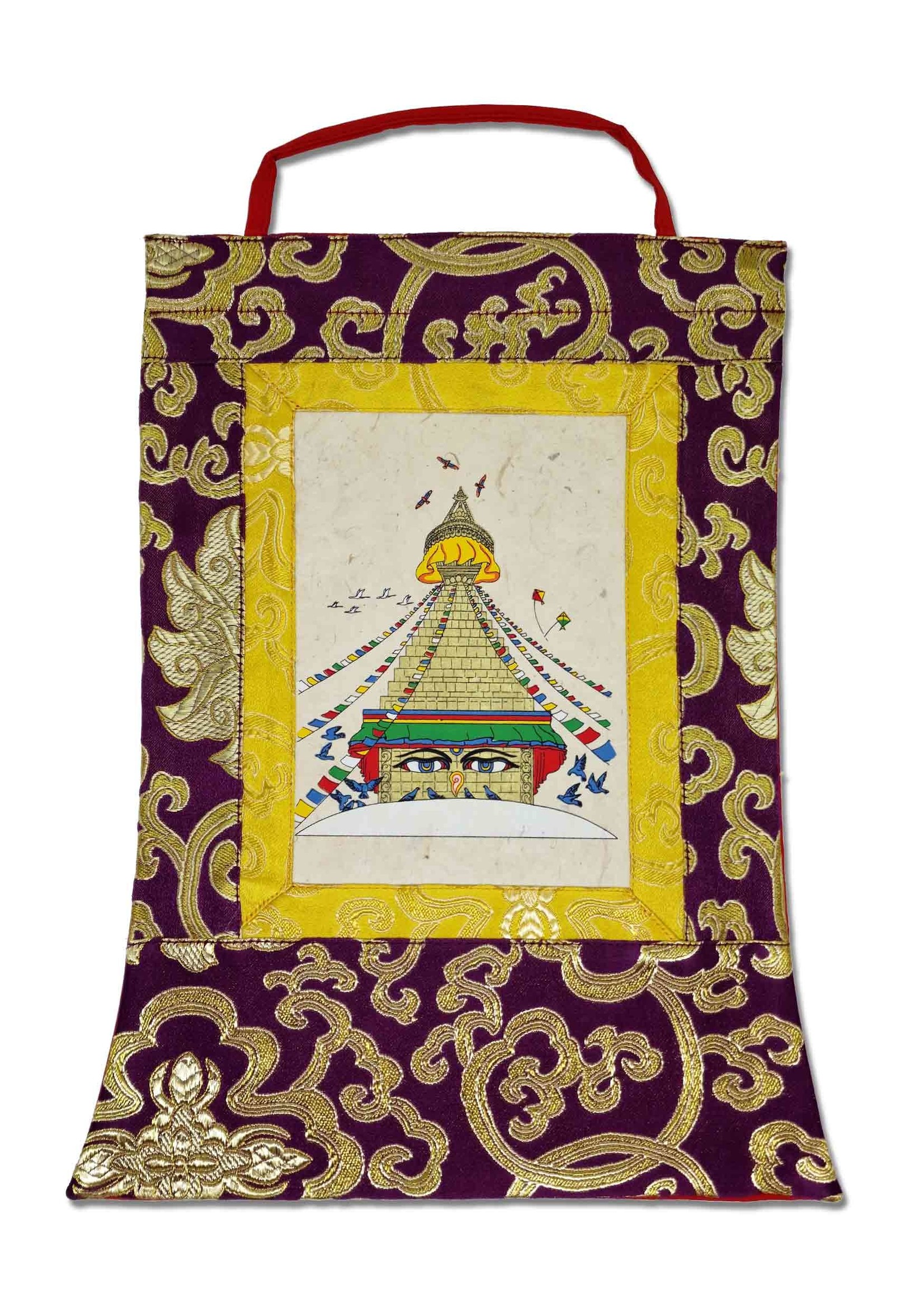 Tibetan Thangka "Boudhanath Stupa", mini