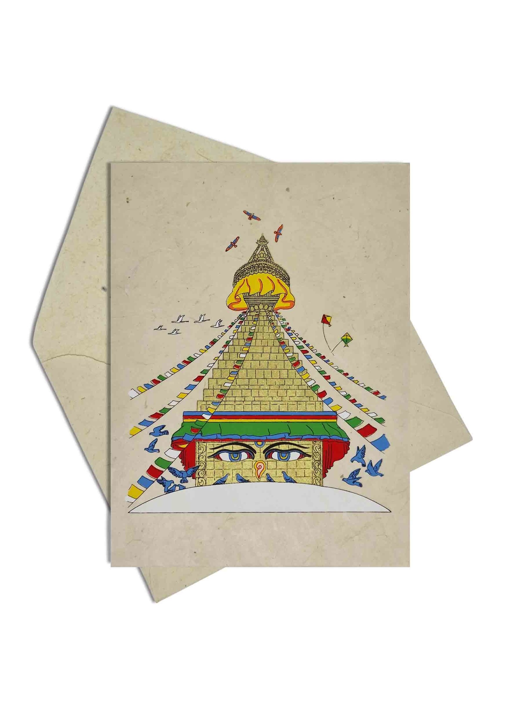 Greeting Card Boudhanath Stupa