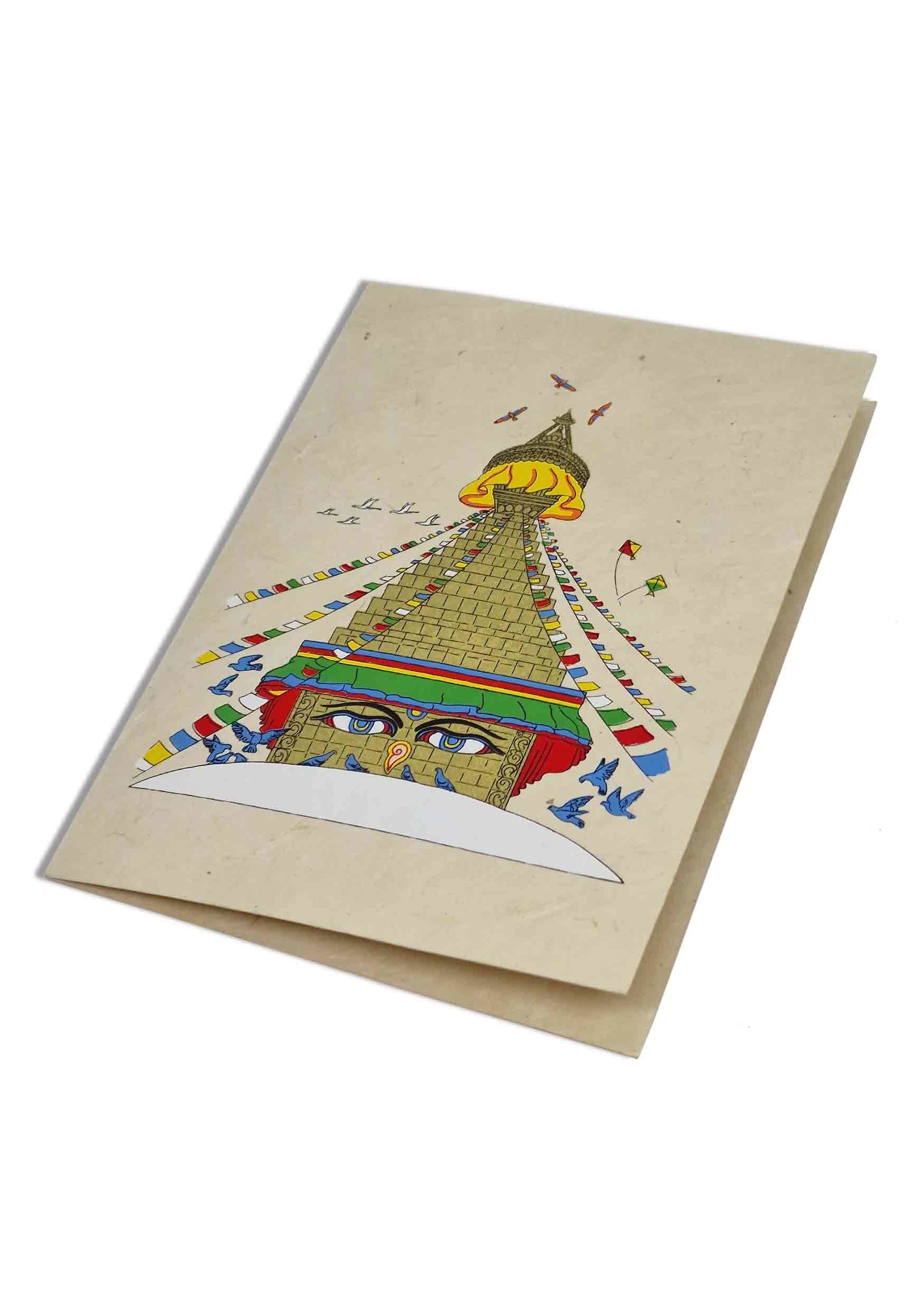 Carte de vœux Boudhanath Stupa