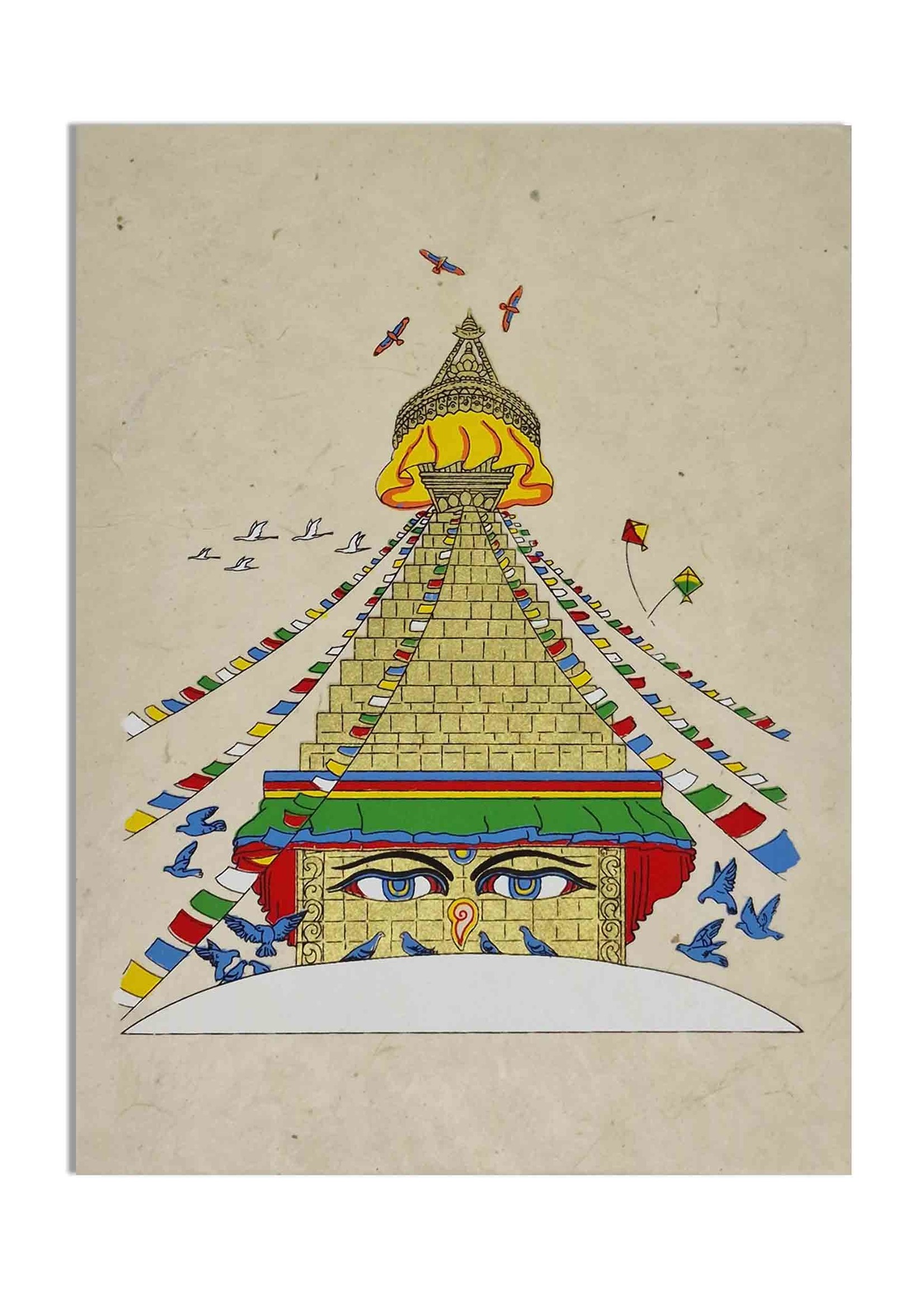 Greeting Card Boudhanath Stupa