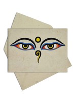 Greeting Card Buddha Eyes