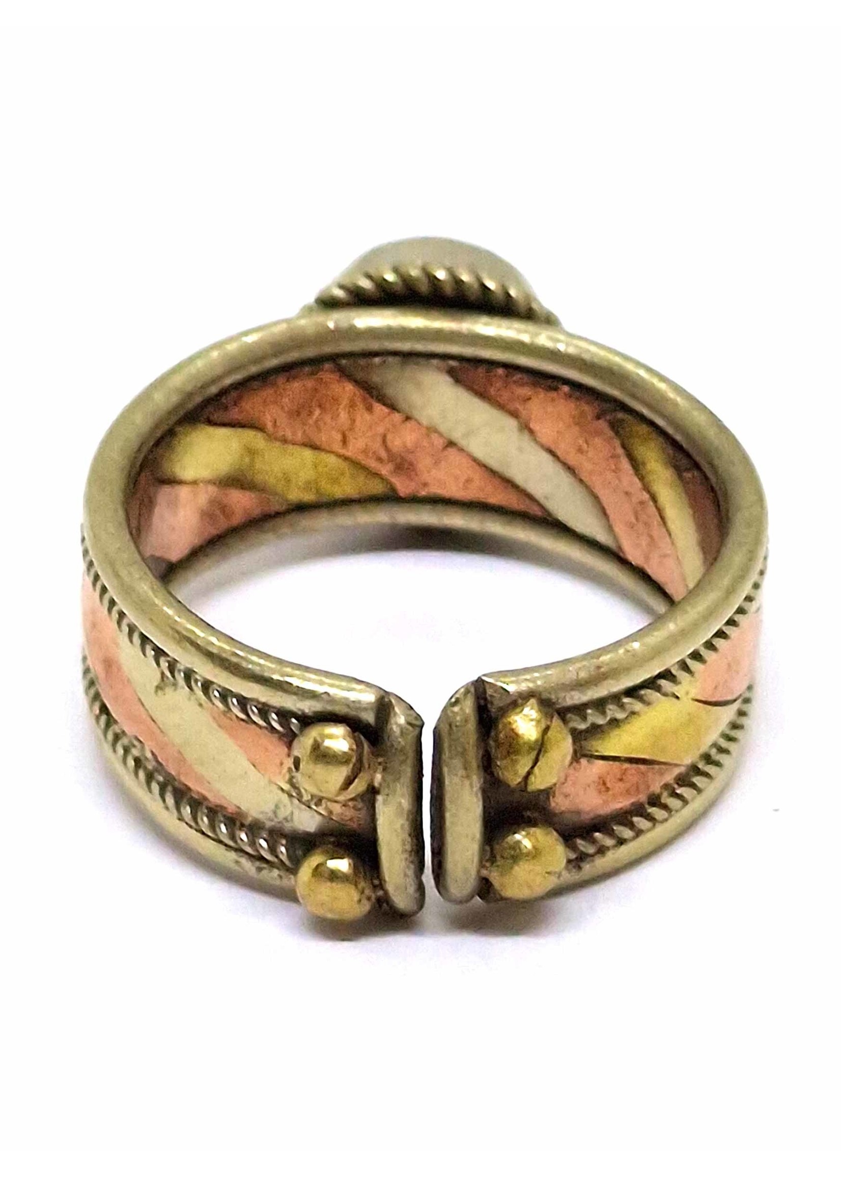 Verstellbarer Ring, Kupfer Türkis