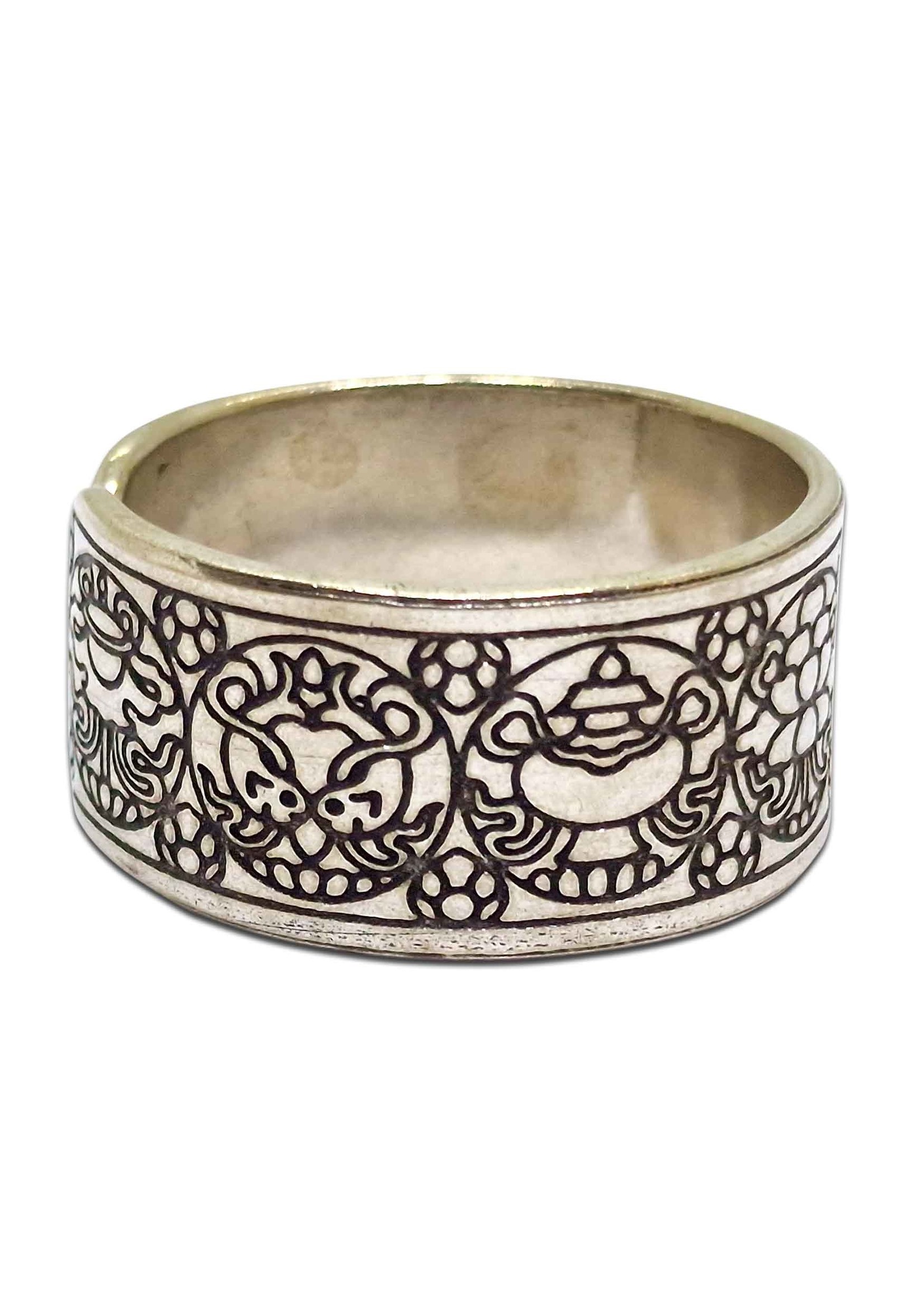 Tibetan Ring 8 Auspicious Signs