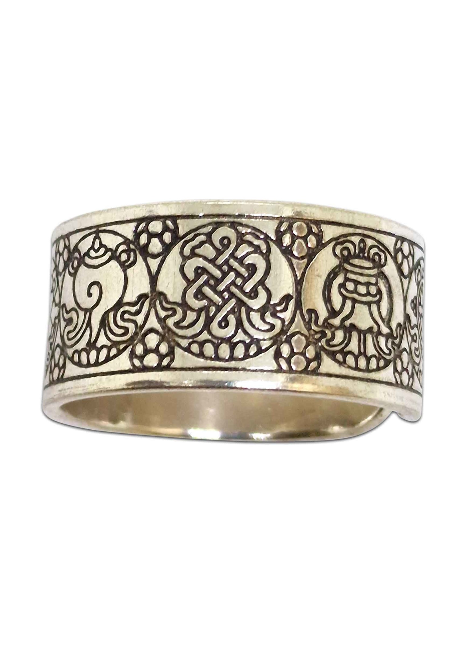 Tibetan Ring 8 Auspicious Signs