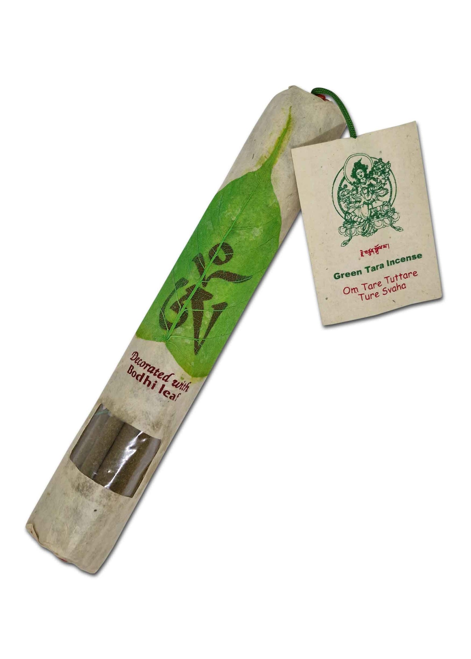 Tibetan Incense "Green Tara Incense" With Bodhi Leaf
